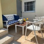 terrace with bench