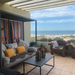 terrace with amazing view above the sea